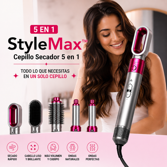 StyleMax™ - Cepillo Secador 5 en 1